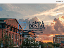 Tablet Screenshot of friederdental.com